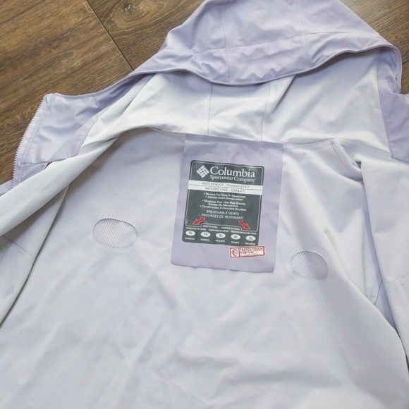 Columbia waterproof rain jacket EUC XL lilac - Picture 6 of 6